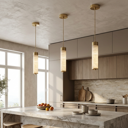 Natural Alabaster Pendant Light