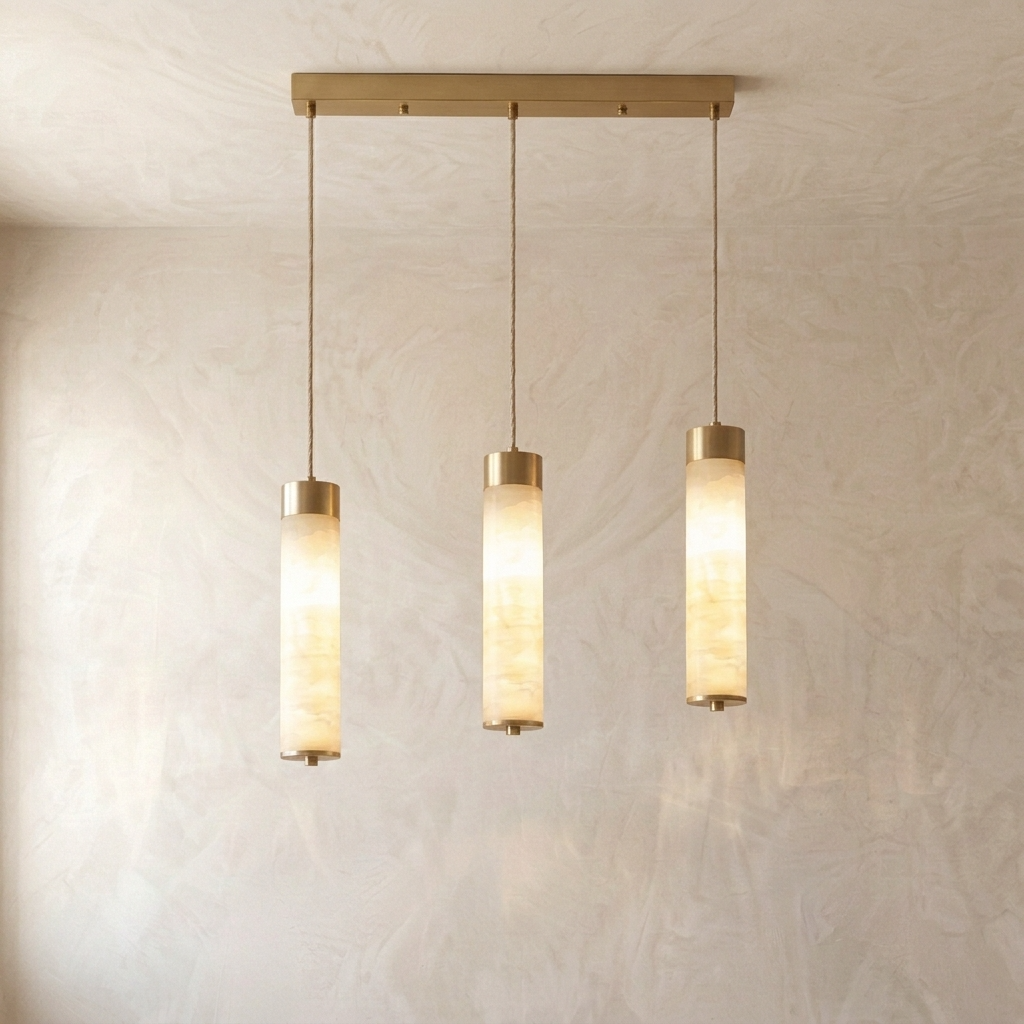 Natural Alabaster Pendant Light
