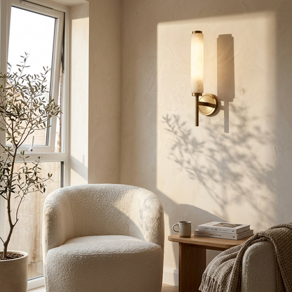 Natural Alabaster Sconce Wall Light