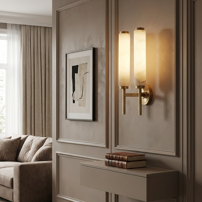 Natural Alabaster Sconce Wall Light