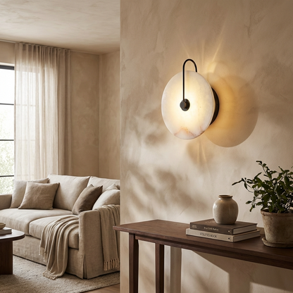 Natural Alabaster Spanish Wall Light