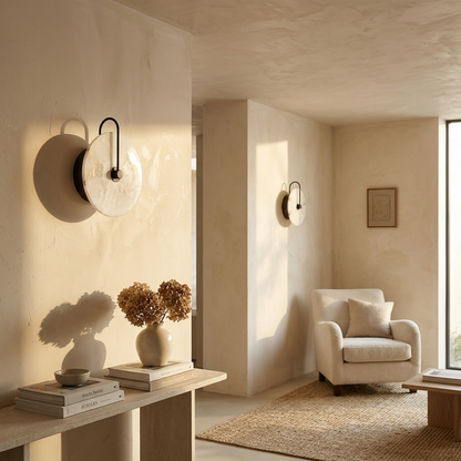 Natural Alabaster Spanish Wall Light