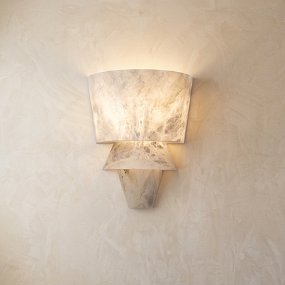 Natural Alabaster Statement Wall Light