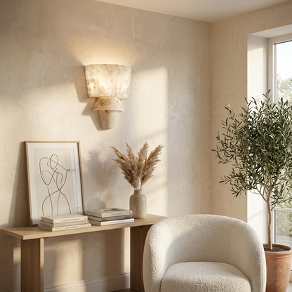 Natural Alabaster Statement Wall Light