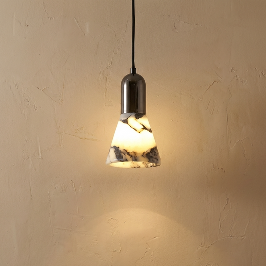 Natural Marble Cone Pendant Light