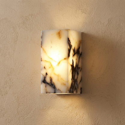 Natural Marble Cuboid Wall Light
