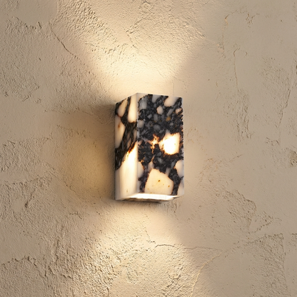 Natural Marble Square Wall Light