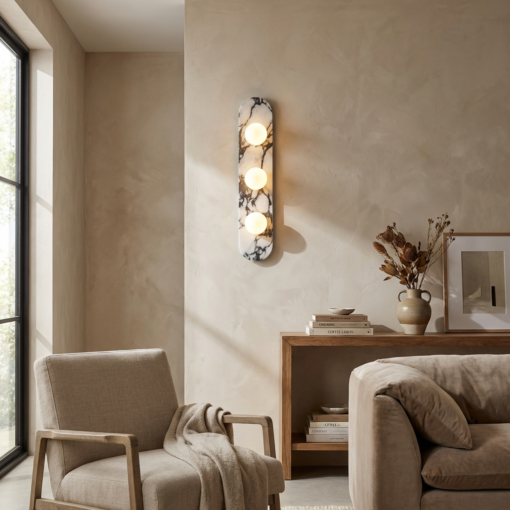 Natural Marble Wall Panel Light