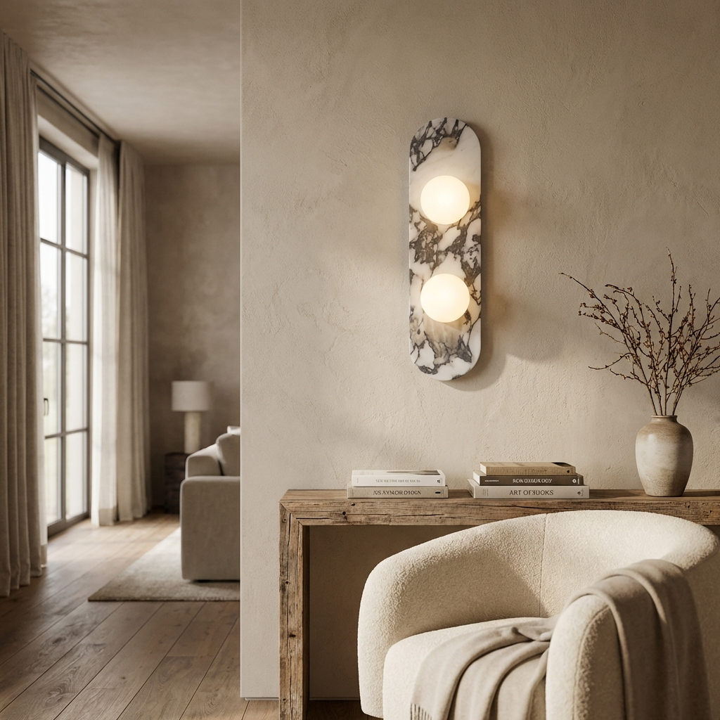 Natural Marble Wall Panel Light