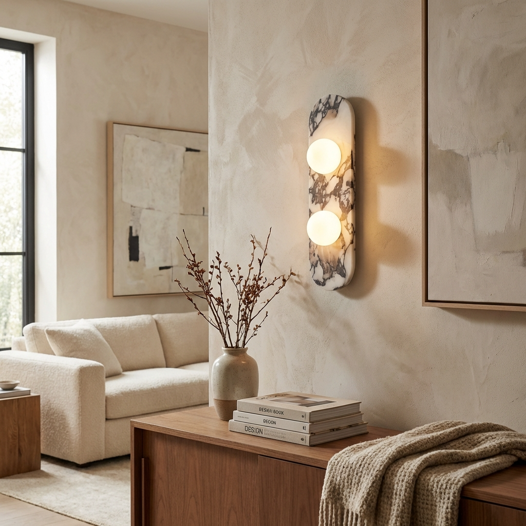 Natural Marble Wall Panel Light