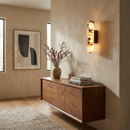 Natural Textured Marble Sconce Wall Light