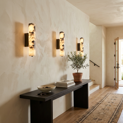 Natural Textured Marble Sconce Wall Light