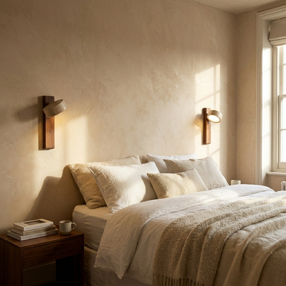Natural Travertine Stone Adjustable Wall Light