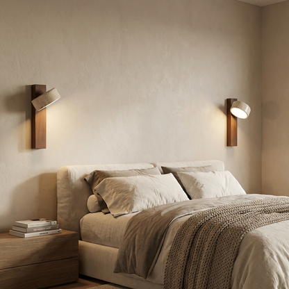 Natural Travertine Stone Adjustable Wall Light
