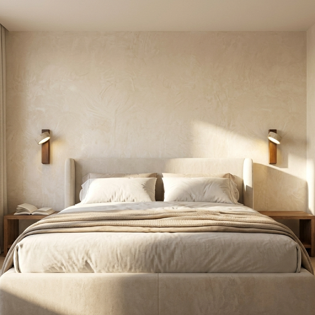 Natural Travertine Stone Adjustable Wall Light