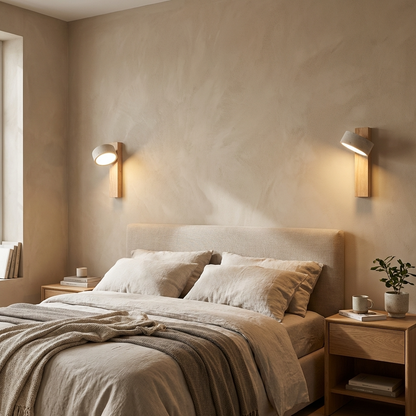 Natural Travertine Stone Adjustable Wall Light
