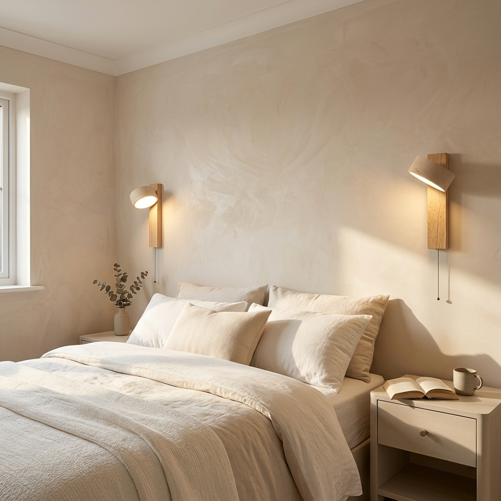 Natural Travertine Stone Adjustable Wall Light