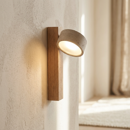 Natural Travertine Stone Adjustable Wall Light