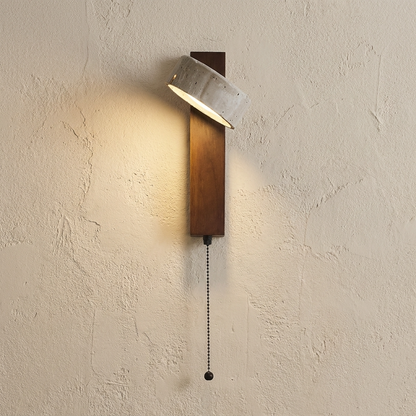 Natural Travertine Stone Adjustable Wall Light