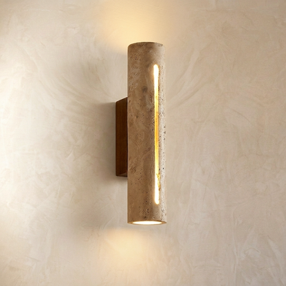 Natural Travertine Stone Linear Wall Light