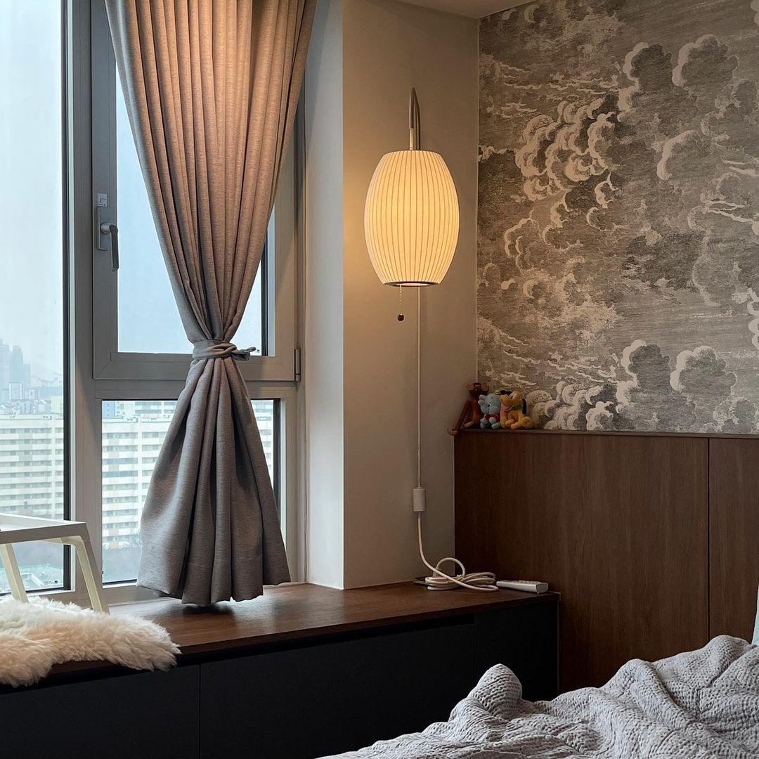 Japanese Bubble Ball Wall Sconce