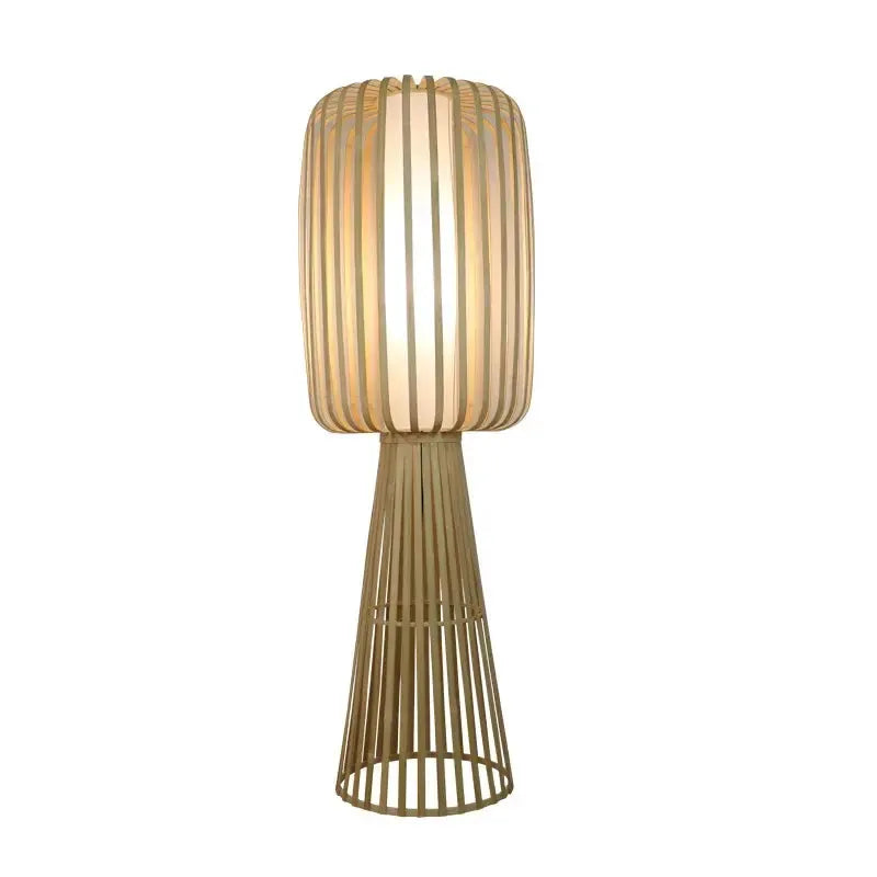 Nordic Bamboo Wooden Floor Lamp