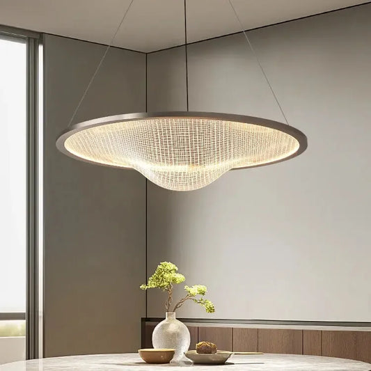 Nordic Minimalist Warped Chandelier