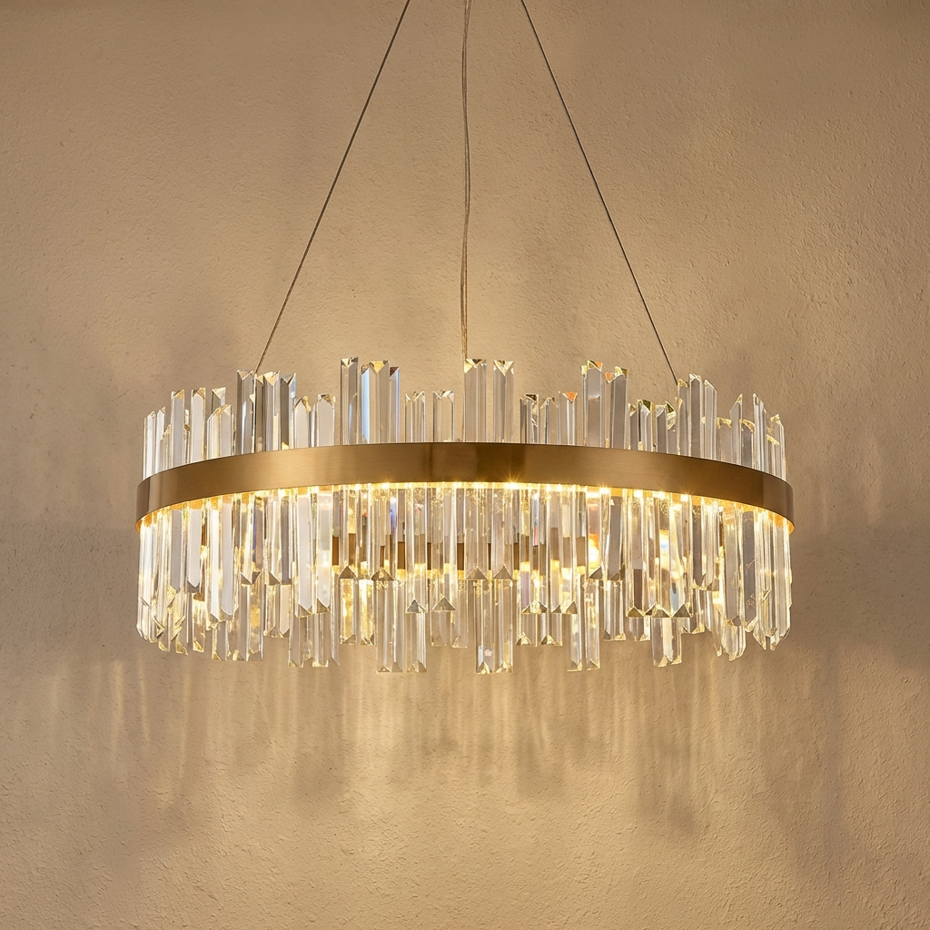 Nordic Circular Crystal Chandelier