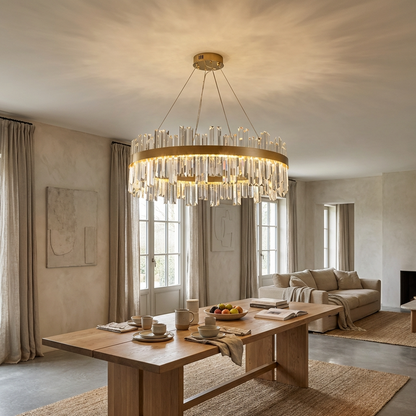 Nordic Circular Crystal Chandelier