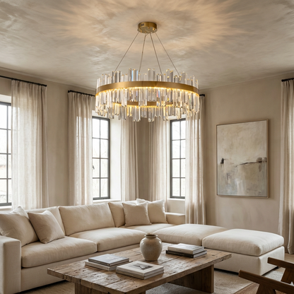 Nordic Circular Crystal Chandelier