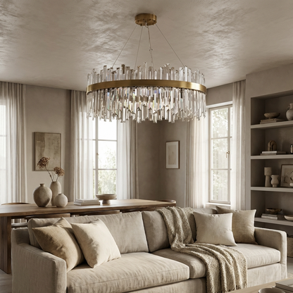 Nordic Circular Crystal Chandelier
