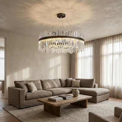 Nordic Circular Crystal Chandelier