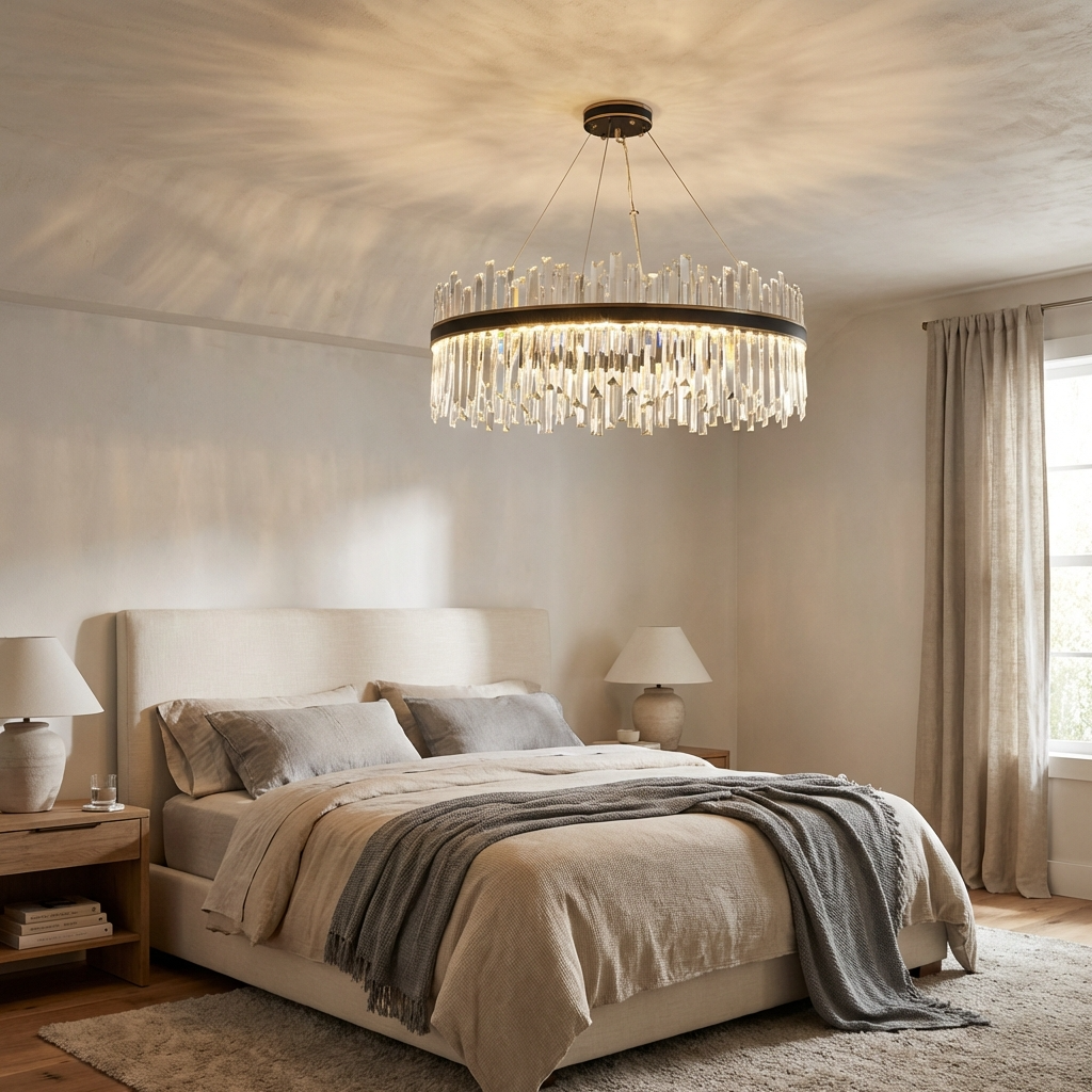 Nordic Circular Crystal Chandelier