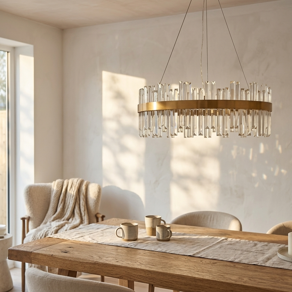 Nordic Circular Crystal Chandelier