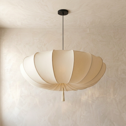 Japanese Fabric Wabi Sabi Pendant Light