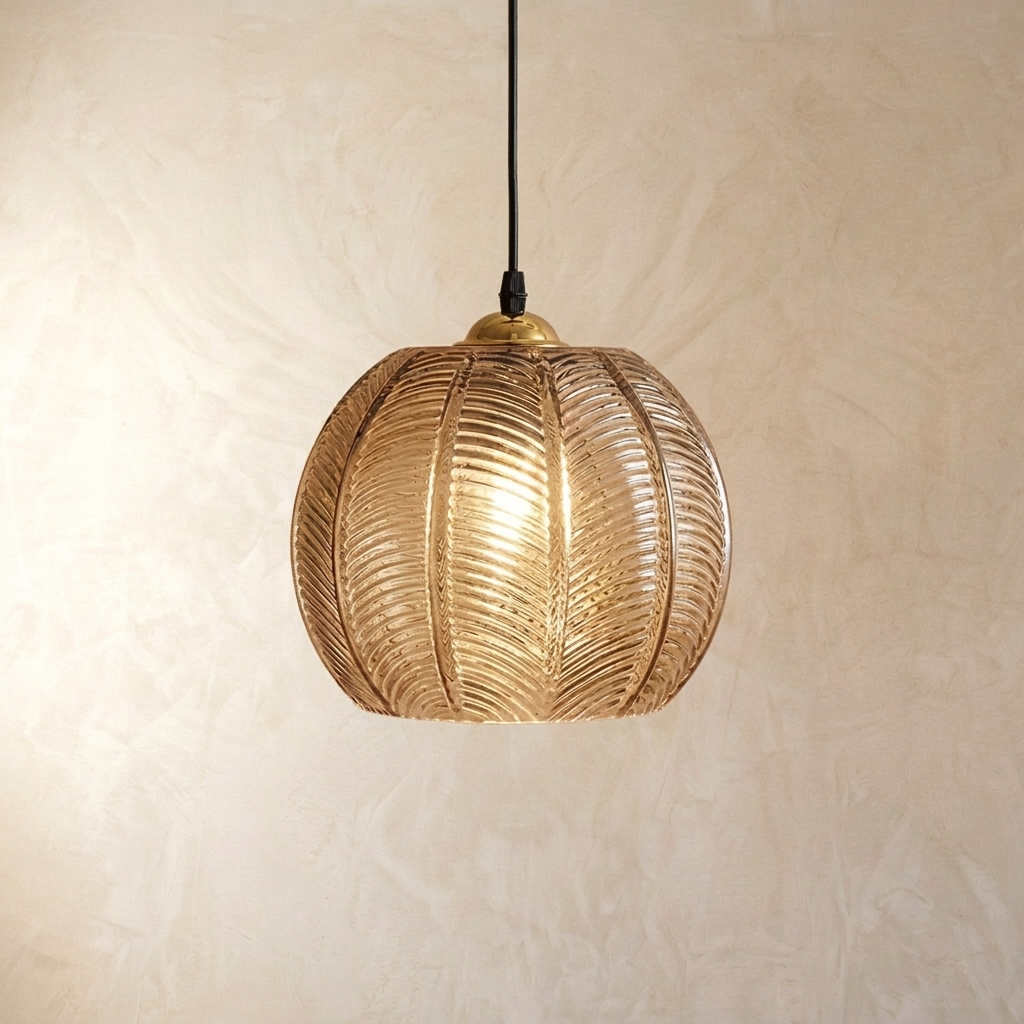 Nordic Glass Pattern Pendant Light