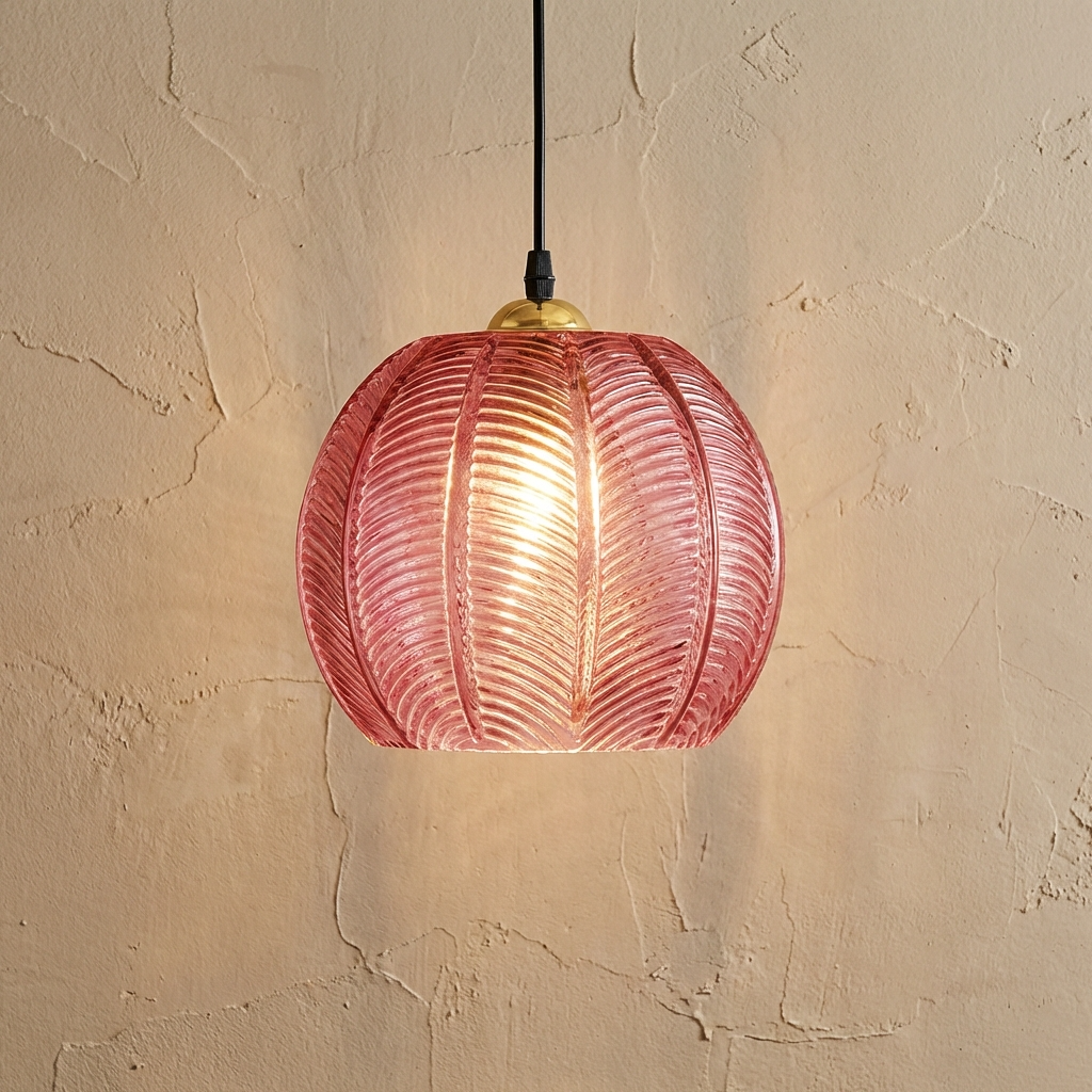 Nordic Glass Pattern Pendant Light