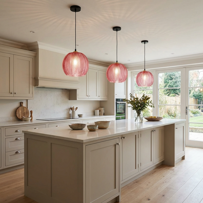 Nordic Glass Pattern Pendant Light