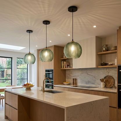 Nordic Glass Pattern Pendant Light