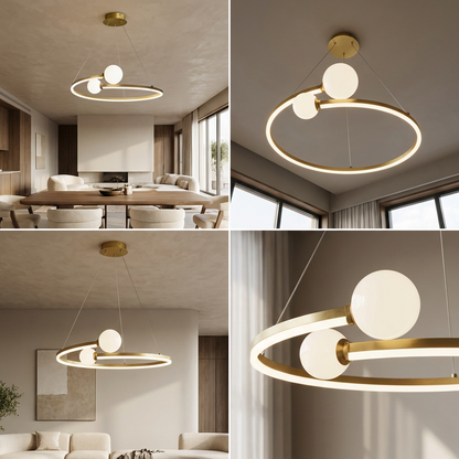 Nordic Minimalist Ring LED Pendant Lamp