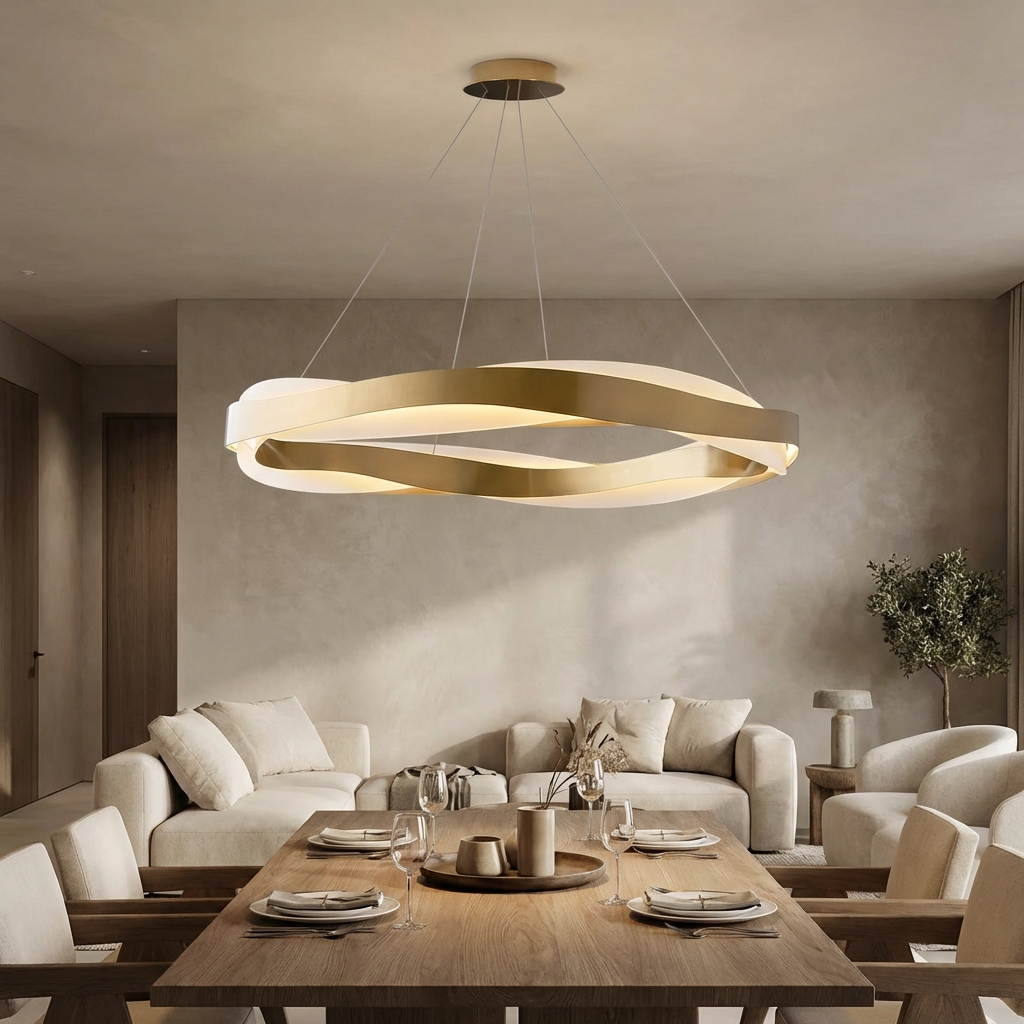 Nordic Modern Wave Chandelier