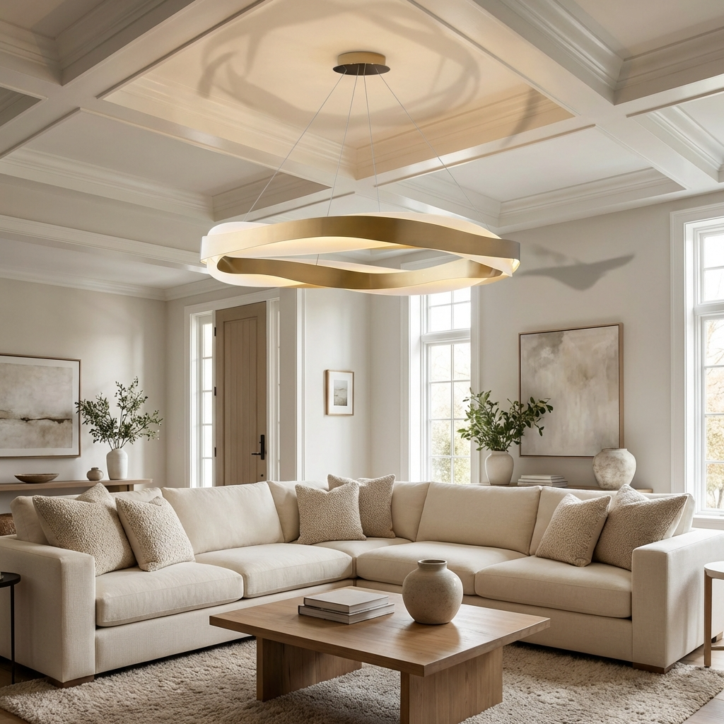 Nordic Modern Wave Chandelier