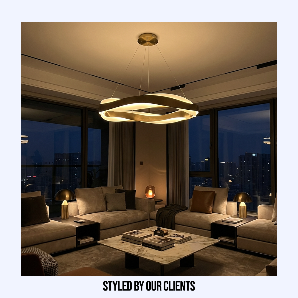 Nordic Modern Wave Chandelier