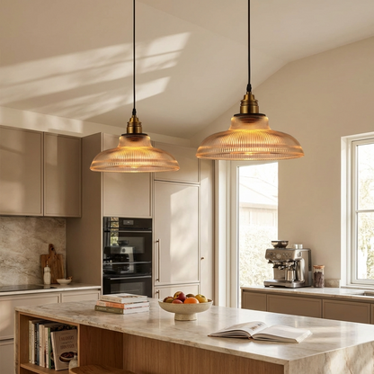 Nordic Retro Glass Pendant Light