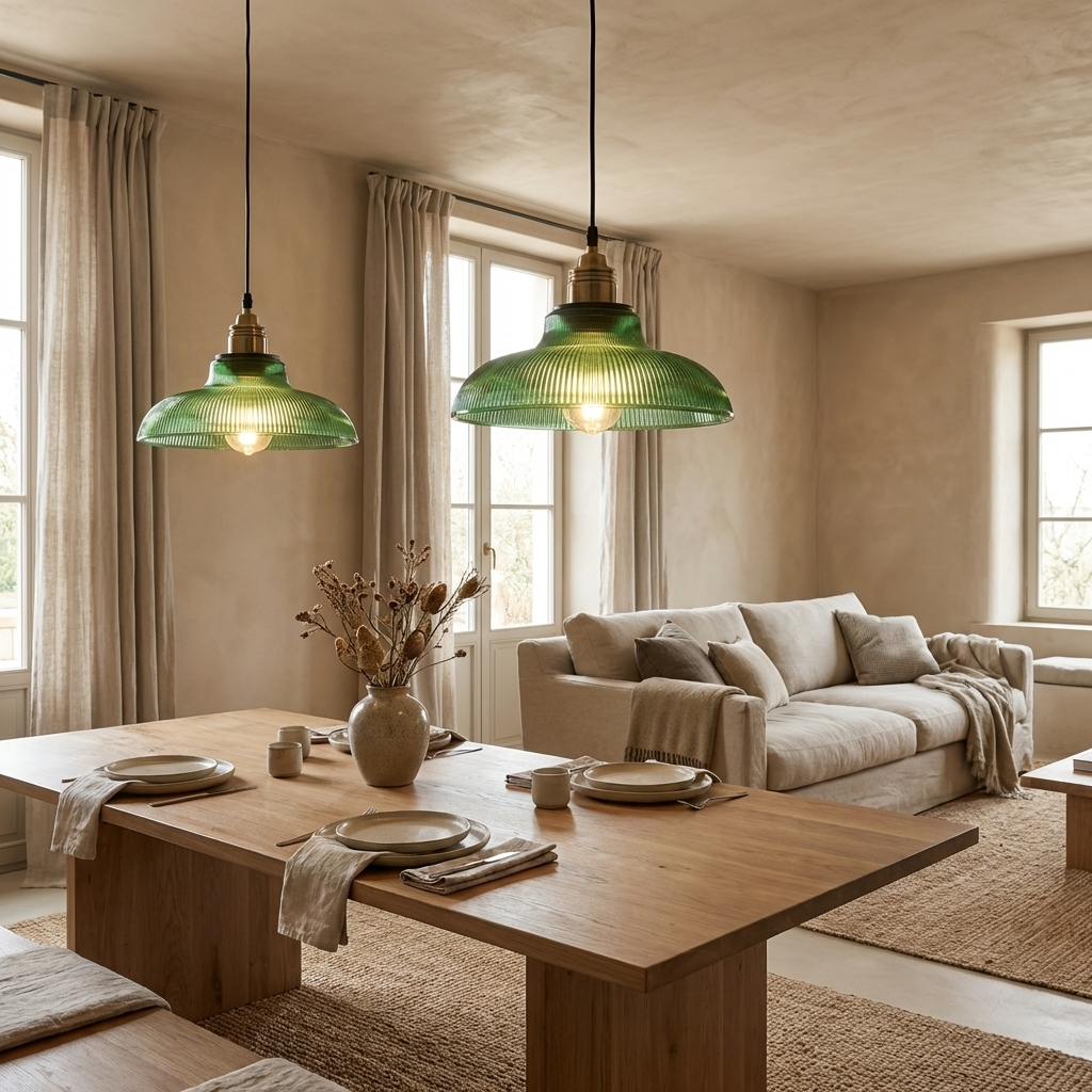 Nordic Retro Glass Pendant Light