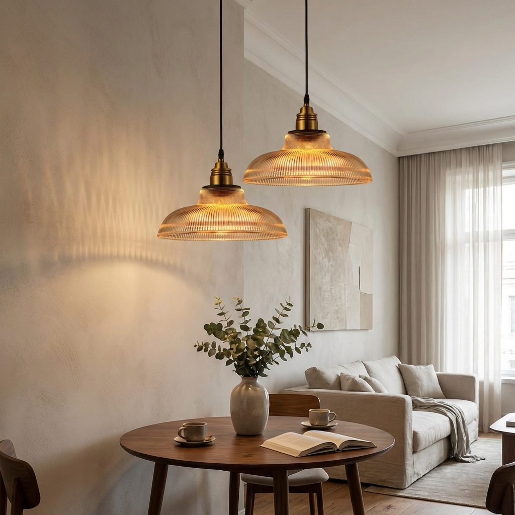 Nordic Retro Glass Pendant Light