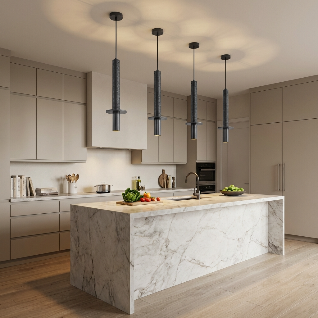 Nordic Stone Long Pendant Light