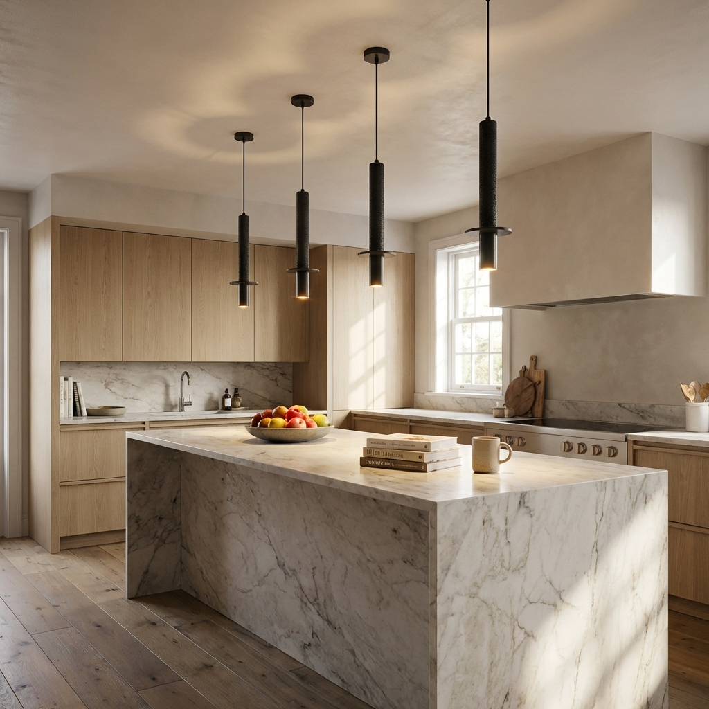Nordic Stone Long Pendant Light