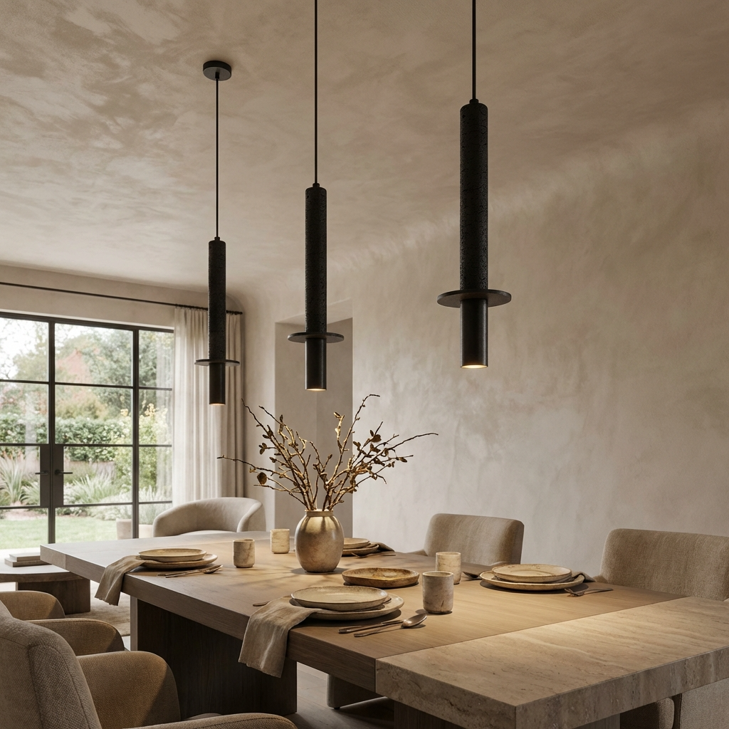Nordic Stone Long Pendant Light