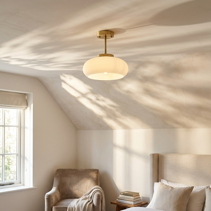 Nordic Vintage French Semi-Flush Ceiling Light